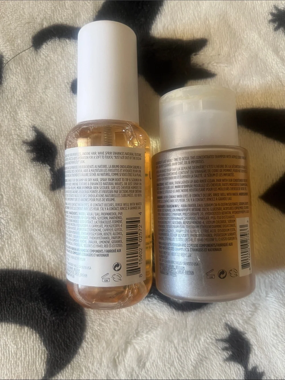 OUAI Travel Duo - Wave Spray & Detox Shampoo